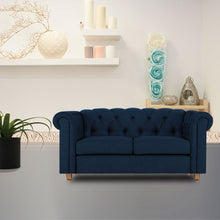 Load image into Gallery viewer, Adorn Homez Strathford  Chesterfield Premium Sofa 2 Seater in Fabric
