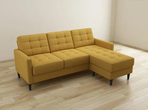 Adorn Homez Tallinn L shape Sofa (4 Seater) in Fabric