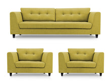 Load image into Gallery viewer, Adorn Homez Florence Sofa Set 2+1+1 in Fabric
