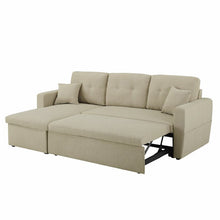Load image into Gallery viewer, Adorn Homez Premium Leo Sofa Bed with Storage RHS - in Fabric
