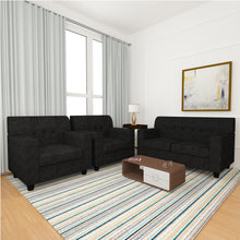 Load image into Gallery viewer, Adorn Homez Solitaire Sofa Set 2+1+1 in Fabric
