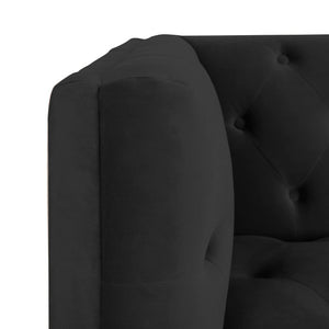 Adorn Homez Launa Premium 3 Seater Sofa in Suede Velvet Fabric