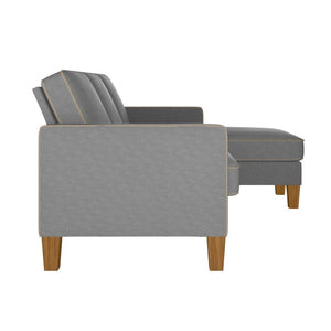 Adorn Homez Carter L Shape Sofa (4 Seater) in Premium Suede Fabric