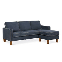 Load image into Gallery viewer, Adorn Homez Carter L Shape Sofa (4 Seater) in Premium Suede Fabric
