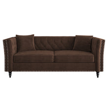Load image into Gallery viewer, Adorn Homez Venus Premium 3 Seater Sofa in Suede Velvet Fabric
