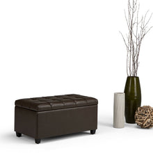 Load image into Gallery viewer, Adorn Homez Paris 2 Seater Ottoman with Storage in leatherette

