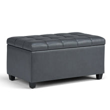 Load image into Gallery viewer, Adorn Homez Paris 2 Seater Ottoman with Storage in leatherette
