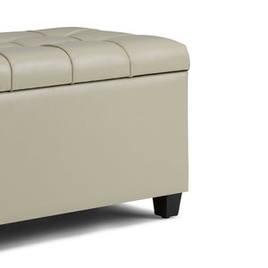 Adorn Homez Paris 2 Seater Ottoman with Storage in leatherette