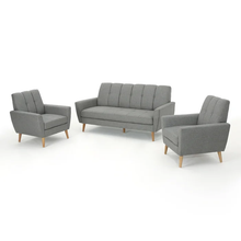 Load image into Gallery viewer, Adorn Homez Cusco 3+1+1 Sofa Set - (5 Seater) Sofa in Fabric
