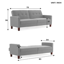 Load image into Gallery viewer, Adorn Homez Akaia 3 Seater Sofa Cum Bed - Fabric
