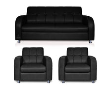 Load image into Gallery viewer, Adorn Homez Atlanta Sofa Set 2+1+1 in Leatherette
