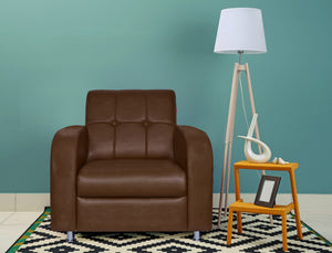 Adorn Homez Atlanta 1 Seater Sofa in Leatherette