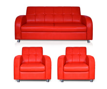 Load image into Gallery viewer, Adorn Homez Atlanta Sofa Set 2+1+1 in Leatherette
