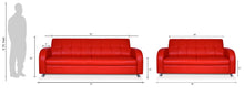 Load image into Gallery viewer, Adorn Homez Atlanta Sofa Set 3+2 in Leatherette
