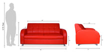 Load image into Gallery viewer, Adorn Homez Atlanta 2 Seater Sofa in Leatherette
