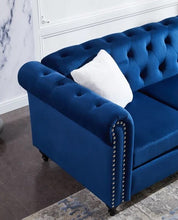 Load image into Gallery viewer, Adorn Homez Havana Chesterfield 3+2 Sofa Set - 5 Seater Sofa in Premium Velvet Fabric
