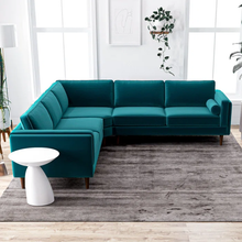 Load image into Gallery viewer, Adorn Homez Sicily L shape Sofa both sides (5 Seater) in Fabric
