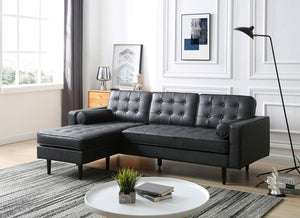 Adorn Homez Wyatt L Shape (4 Seater) Sofa Sectional in Premium Leatherette