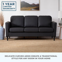 Load image into Gallery viewer, Adorn Homez James 3 Seater Sofa in Premium Leatherette
