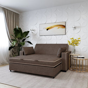 Adorn Homez Evan 3 Seater Sofa Cum Bed - Fabric
