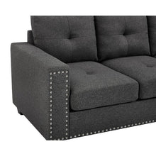 Load image into Gallery viewer, Adorn Homez Cuba L Shape Sofa Sectional (6 Seater) in Fabric - with Ottoman
