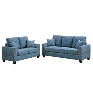 Adorn Homez Findlay Sofa Set 3+2 (5 Seater) in Fabric