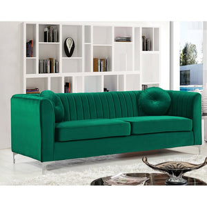 Adorn Homez Herbert 3 Seater Sofa in Suede Velvet Fabric