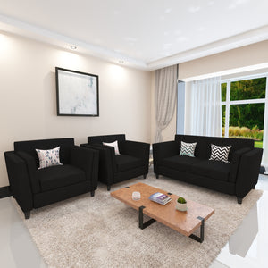 Adorn Homez Cabana Premium Sofa Set 2+1+1 in Fabric - Free Designer Cushions