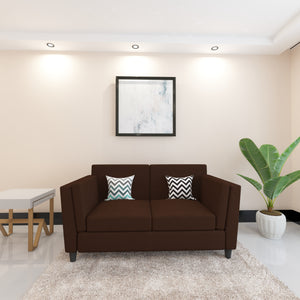Adorn Homez Cabana Premium 2 Seater Sofa in Fabric - Free Designer Cushions