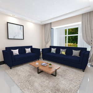 Adorn Homez Cabana Premium Sofa Set 3+2 in Fabric - Free Designer Cushions