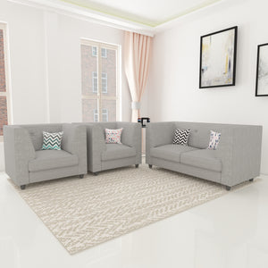 Adorn Homez Flamingo Sofa Set 2+1+1 in Fabric