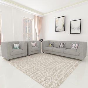 Sofa Set - Sofa Set 3+1+1 - 5 Seater Sofa Set - Adorn Homez Flamingo  - Buy Now
