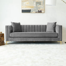 Load image into Gallery viewer, Adorn Homez Jacky 3 Seater Sofa in Premium Suede Velvet Fabric
