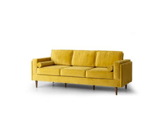 Load image into Gallery viewer, Adorn Homez Chandler 3 Seater Sofa in Suede Velvet Fabric
