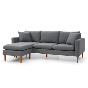 Adorn Homez Ezra L Shape (4 Seater) Sofa Sectional in Fabric