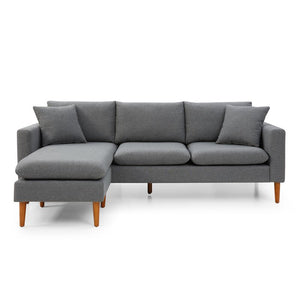 Adorn Homez Ezra L Shape (4 Seater) Sofa Sectional in Fabric