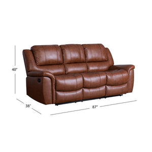 Adorn Homez Luiz 3 Seater Manual Recliner Sofa in Leatherette
