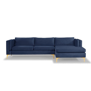 Adorn Homez Lailah Premium L shape Sofa (5 Seater) in Suede Velvet Fabric