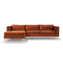 Load image into Gallery viewer, Adorn Homez Lailah Premium L shape Sofa (5 Seater) in Suede Velvet Fabric

