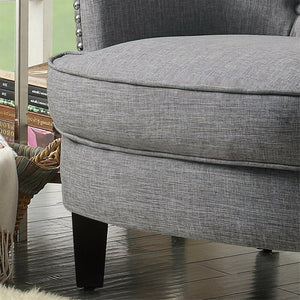 Adorn Homez Solitaire Wing Chair in Fabric