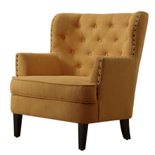 Load image into Gallery viewer, Adorn Homez Solitaire Wing Chair in Fabric
