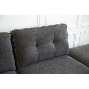 Adorn Homez Lunar Modular L shape Sofa Sectional (5 Seater) in Fabric