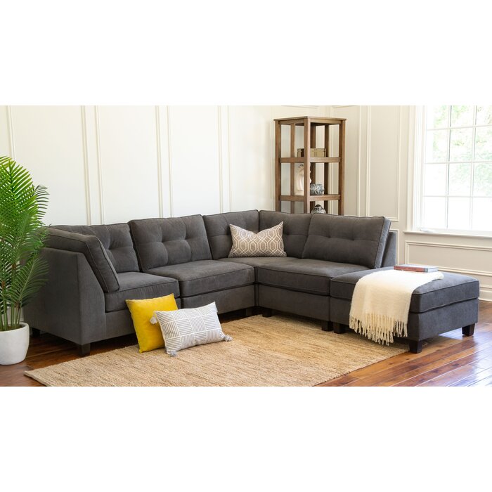 Abbyson 5 deals piece modular sectional