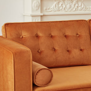 Adorn Homez Ryan L Shape (5 Seater) Sofa Sectional in Premium Velvet Fabric