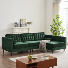 Load image into Gallery viewer, Adorn Homez Ryan L Shape (5 Seater) Sofa Sectional in Premium Velvet Fabric
