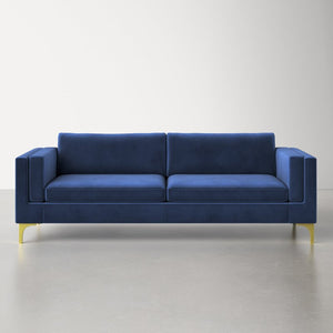 Adorn Homez Maisie 3 Seater Sofa in Premium Suede Velvet Fabric
