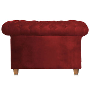 Adorn Homez Strathford Chesterfield Premium Sofa 1 Seater in Fabric
