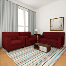 Load image into Gallery viewer, Adorn Homez Solitaire Sofa Set 2+1+1 in Fabric
