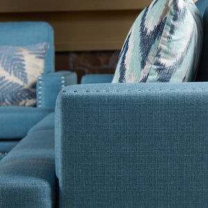 Adorn Homez Matlock 3+2+Ottoman (6 Seater) Sofa Set in Fabric