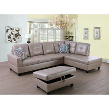 Load image into Gallery viewer, Adorn Homez Moscow L Shape Sofa Sectional in Leatherette
